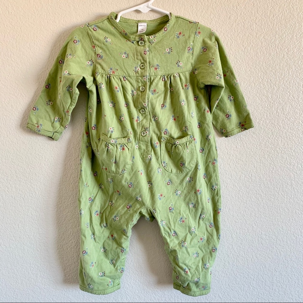 Lands End Floral a Retro Romper